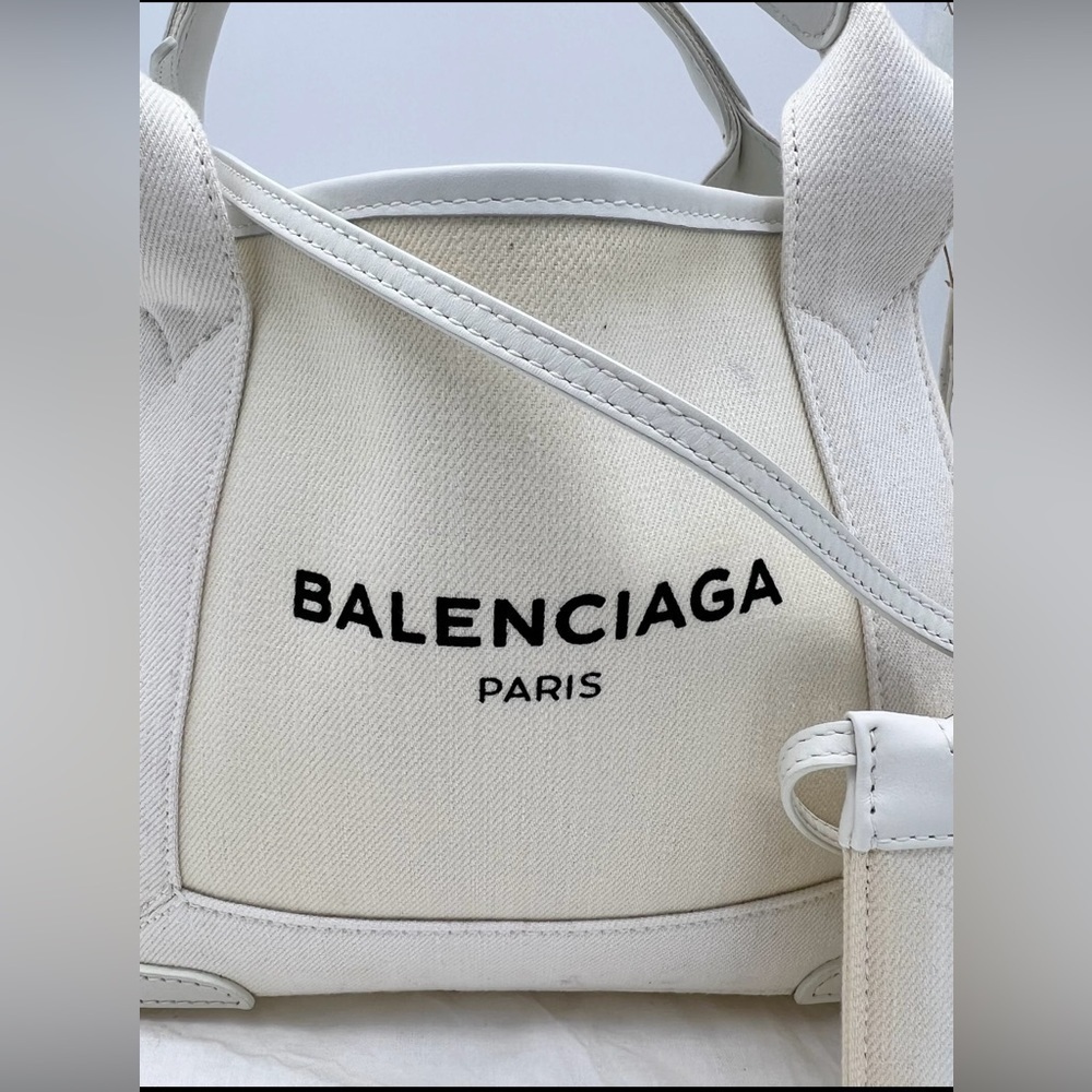 Balenciaga canvas off white cabas XS handbag - Picture 5 of 14